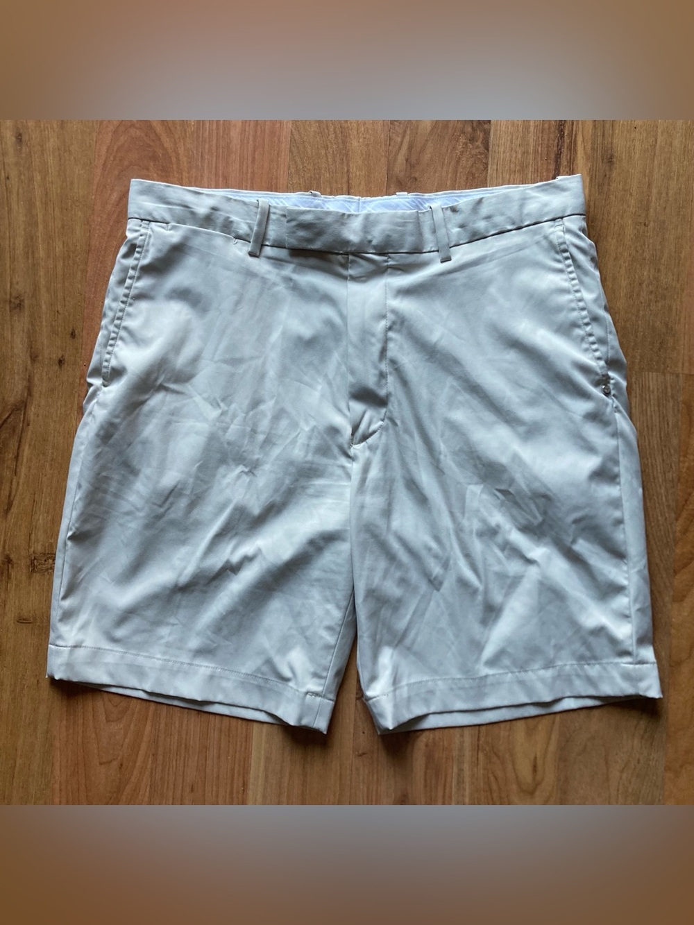 RLX Ralph Lauren Mens 34 8.5 Inseam Beige Performance Shorts 2019 PGA